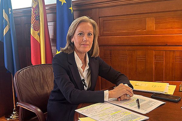 Pilar Fernández Pardo durante su entrevista con Redacción Médica.