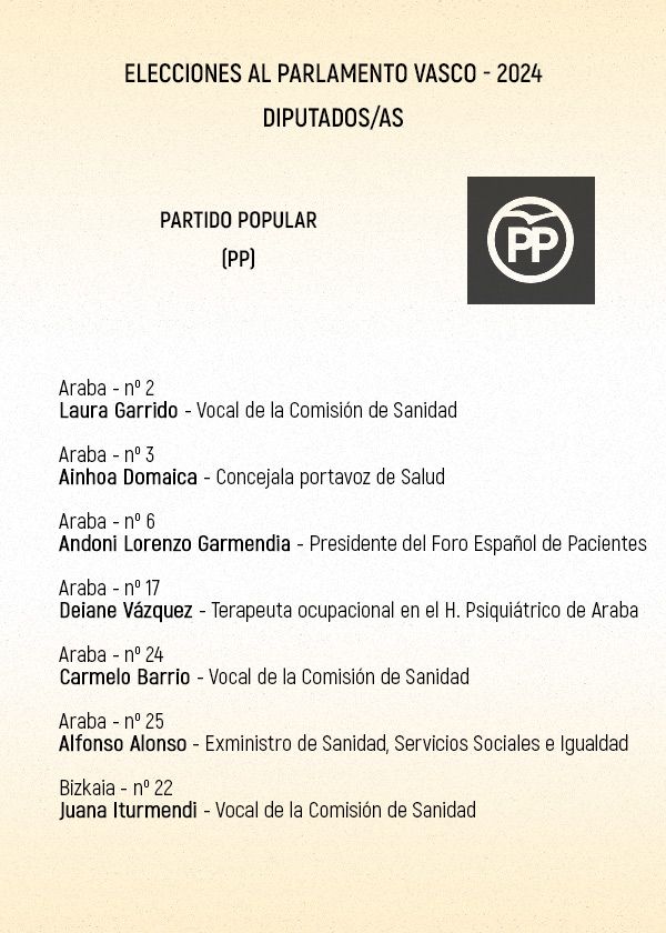 Javier De Andrés se presenta a los comicios vascos del 21A con siete sanitarios.