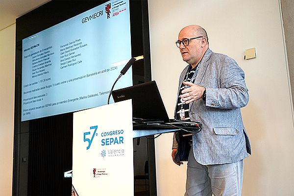 Rodríguez Jerez señala que el Grupo Emergente de Ventilación No Invasiva tiene tres proyectos de fase avanzada y cuatro en fase inicial.