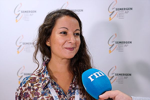 María Oliva, coordinadora del grupo de trabajo de Salud Laboral de Semergen en el 46º Congreso Nacional de la Sociedad Española de Atención Primaria.