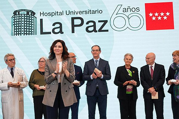 Isabel Díaz Ayuso celebra el 60º aniversario del Hospital La Paz.