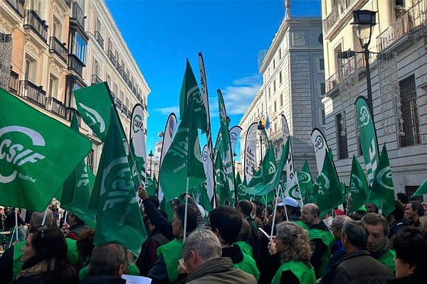 La primera manifestación en defensa de Muface tuvo lugar el 11 de noviembre frente al Ministerio de Hacienda.