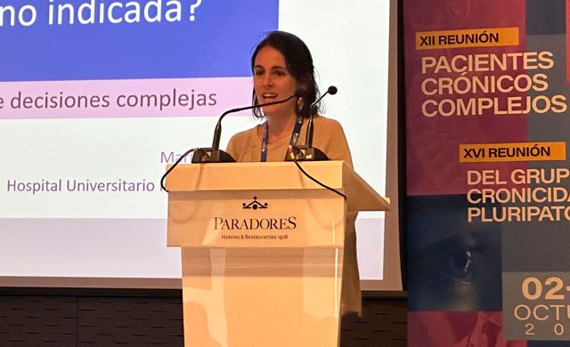María Mateos, internista del Hospital Universitario Infanta Cristina.