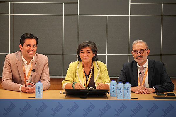 Ardeshir Rastinehad, Carmen González Enguita y Bernardino Miñana.
