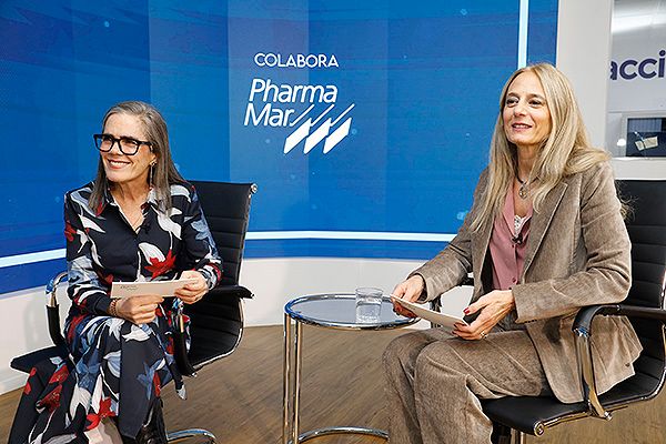 Cristina Álvarez, oncóloga de formación y Medical Manager de PharmaMar y María Lisa Basile, VP Global Commercial Head Oncology de PharmaMar. 