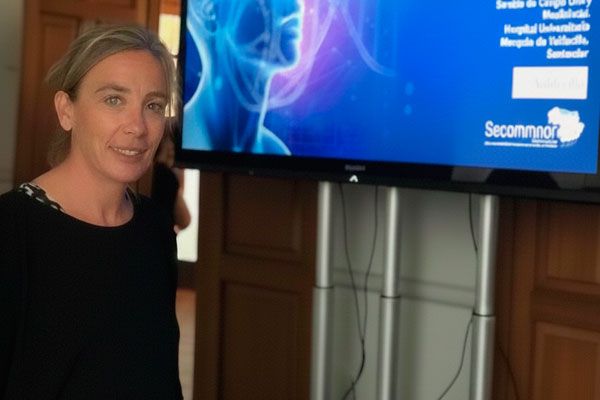 María Fe García Reija en una imagen de archivo de un Congreso de Secomnor.
