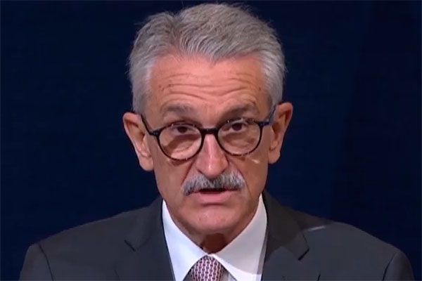 José Eugenio Guerrero Sanz, durante su discurso en los Premios Princesa de Asturias, en 2020.