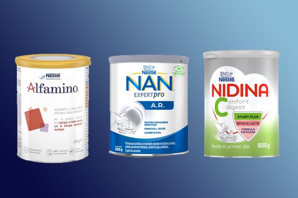 Alfamino, NAN AR y  IDINA CONFORT DIGEST