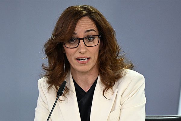 La ministra de Sanidad, Mónica García, en el Consejo de Ministros.