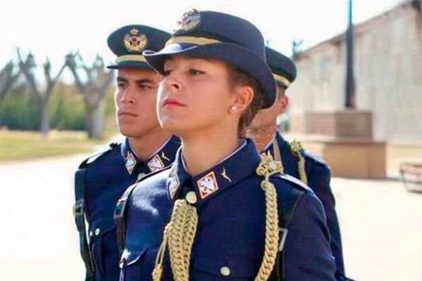 Lidia Artacho durante su año en la Academia General del Aire.