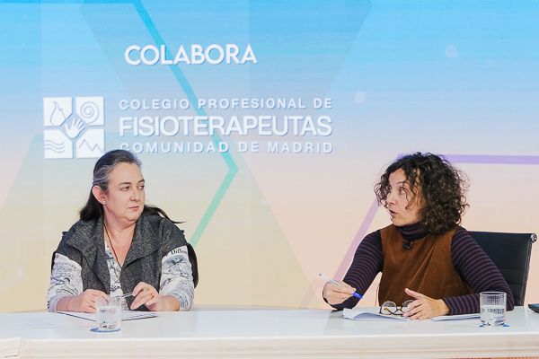  Aurora Araújo Narváez, decana del Colegio Profesional de Fisioterapeutas de la Comunidad de Madrid; y Sonia Martínez Machuca, subdirectora Médica del Hospital General Gregorio Marañón (Madrid).