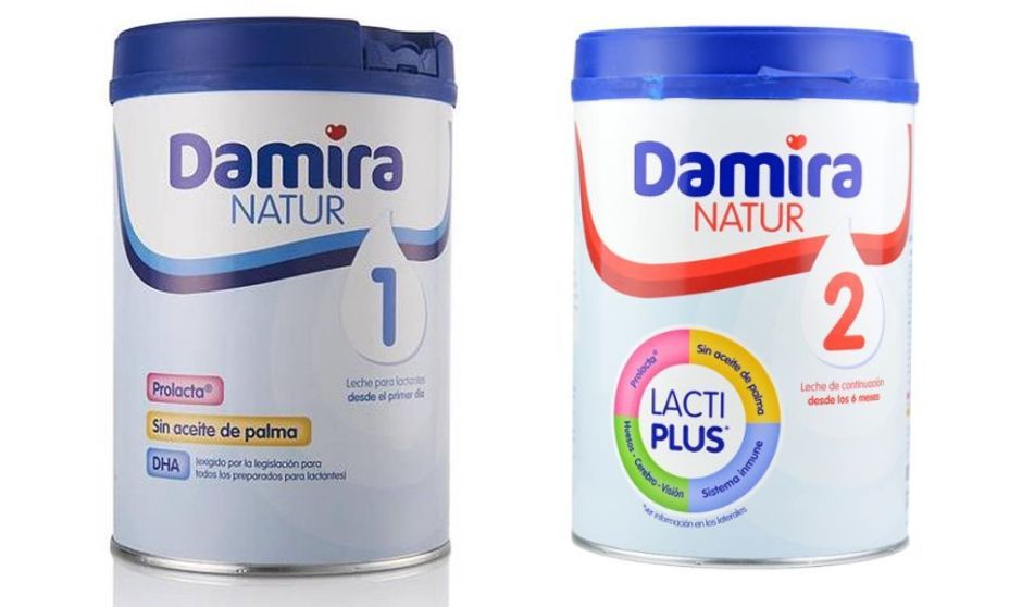 La empresa Lactalis Nutrición Iberia ha procedido a la retirada voluntaria de estos productos Damira.