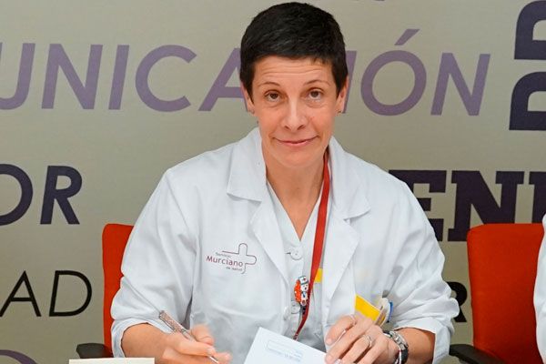 Mercedes Ferrer Gómez, durante la toma de posesión administrativa de la Jefatura de Servicio.
