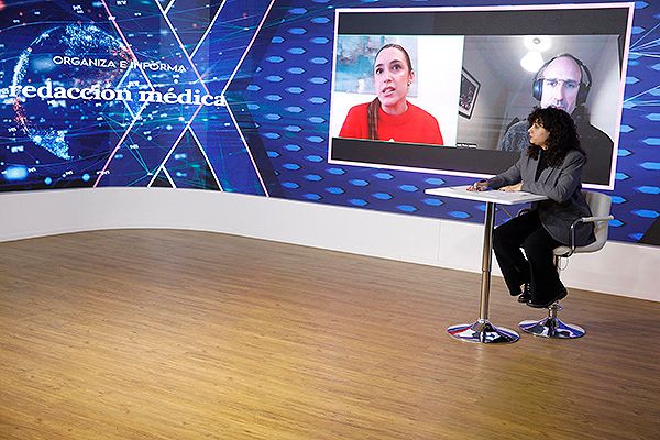 Un momento en la entrevista a María José Morcillo y Joan Pons.