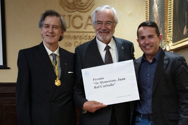 Agustín Luceño, Miguel Muñoz-Cruzado y Barba, y Daniel Catalán.