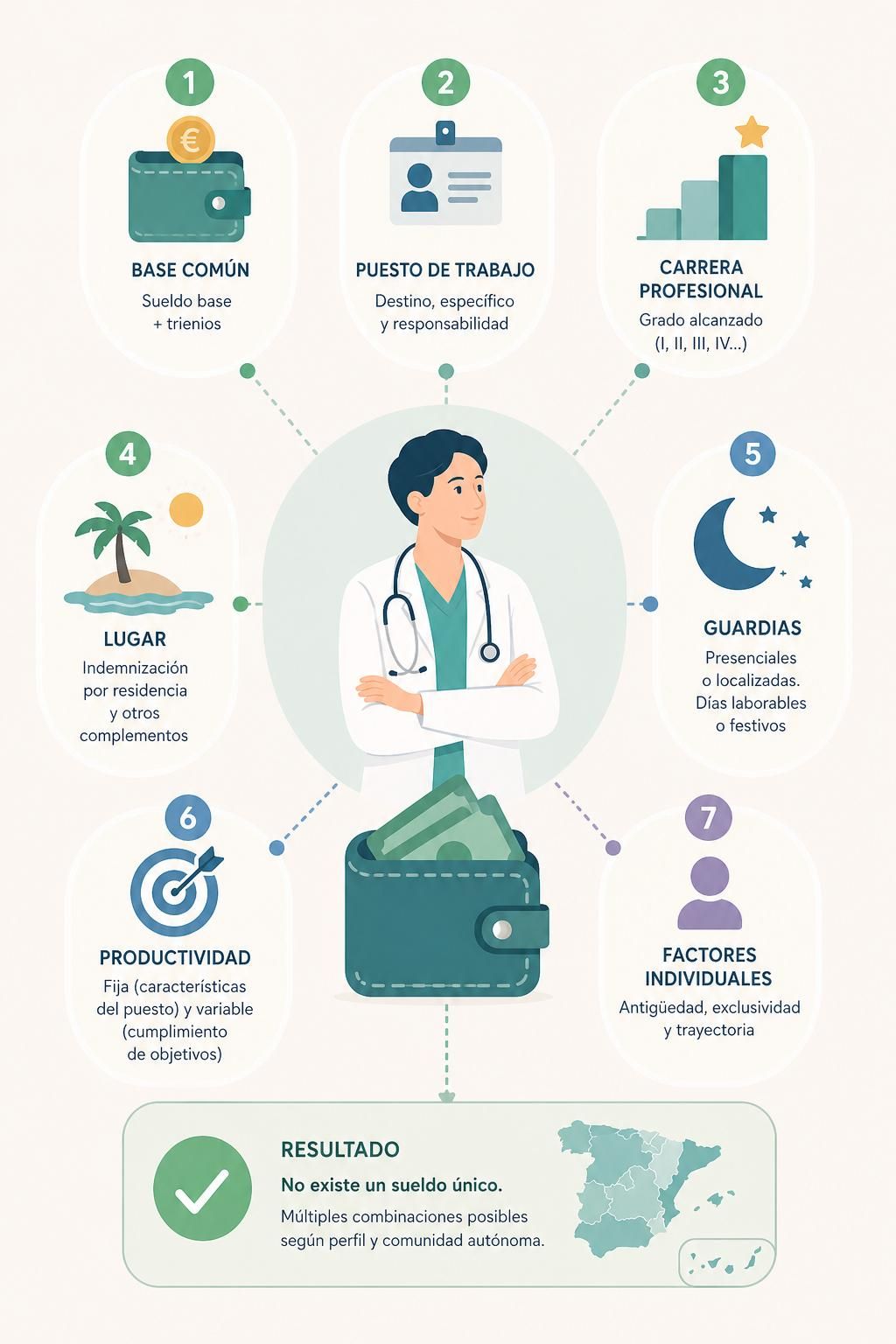 Los factores que influyen en el salario médico son diversos.