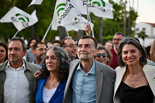 Antonio Maíllo durante la campaña de cara a las elecciones del 17M.
