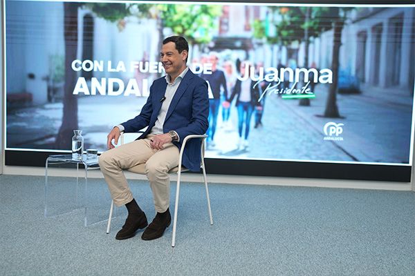 Juanma Moreno, presidente de la Junta y candidato de los populares a renovar su mandato. 