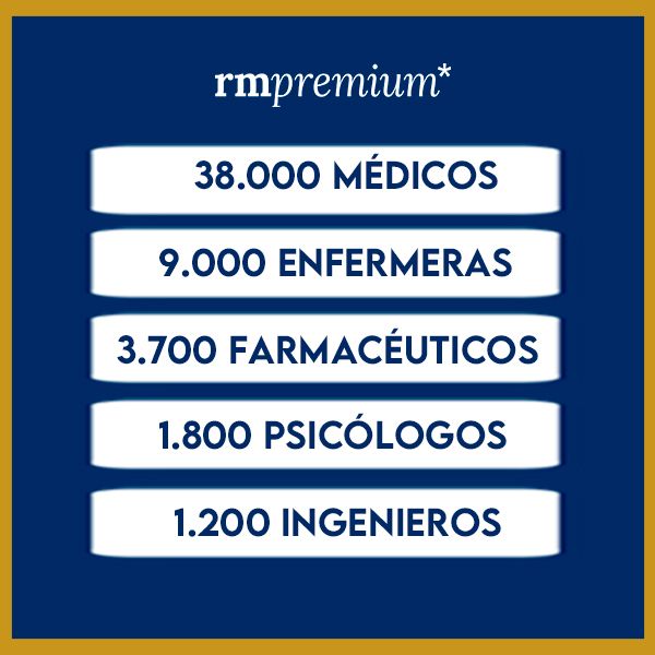 Las profesiones más representadas en RM Premium.