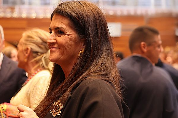 La procuradora de Vox María Mateo en una sesión en las  Cortes de Castilla y León.