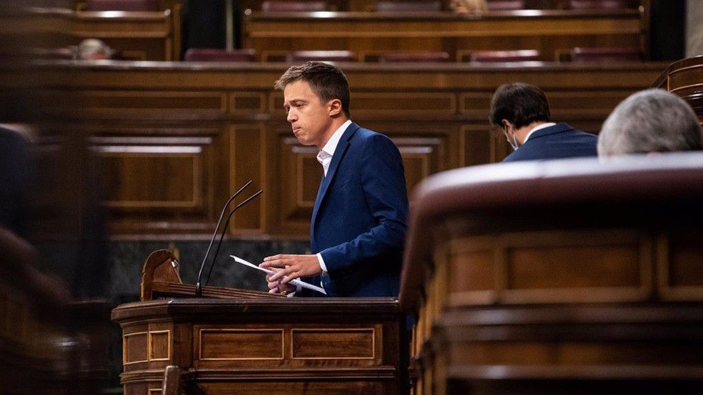 El portavoz de Más País en el Congreso de los Diputados, Íñigo Errejón. 